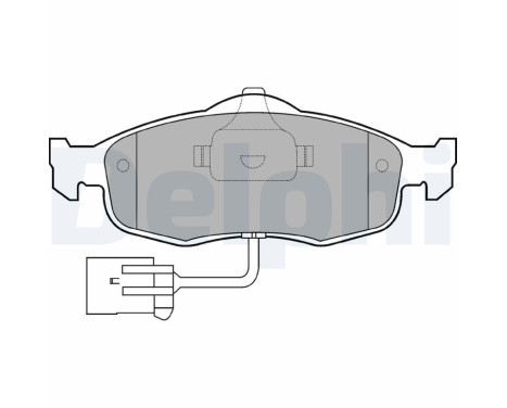 Brake Pad Set, disc brake LP781 Delphi