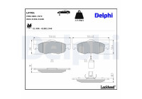 Brake Pad Set, disc brake LP781 Delphi