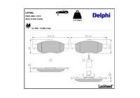 Brake Pad Set, disc brake LP781 Delphi
