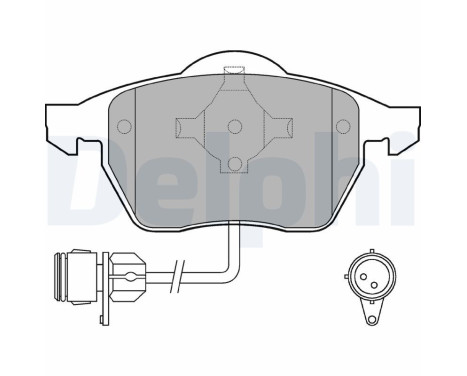 Brake Pad Set, disc brake LP784 Delphi