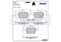 Brake Pad Set, disc brake LP784 Delphi