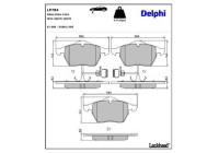 Brake Pad Set, disc brake LP784 Delphi