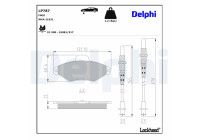 Brake Pad Set, disc brake LP787 Delphi