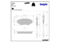 Brake Pad Set, disc brake LP787 Delphi