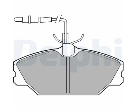 Brake Pad Set, disc brake LP788 Delphi