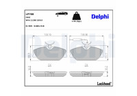 Brake Pad Set, disc brake LP788 Delphi