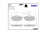 Brake Pad Set, disc brake LP788 Delphi