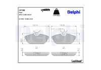 Brake Pad Set, disc brake LP788 Delphi