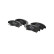 Brake pad set, disc brake LP789 Delphi