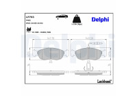 Brake Pad Set, disc brake LP793 Delphi