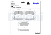 Brake Pad Set, disc brake LP801 Delphi