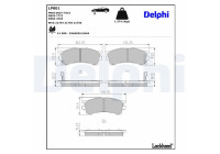 Brake Pad Set, disc brake LP801 Delphi