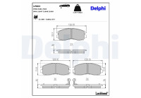 Brake Pad Set, disc brake LP803 Delphi