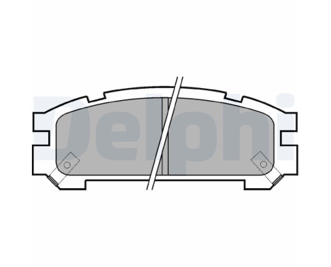 Brake Pad Set, disc brake LP814 Delphi