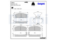Brake Pad Set, disc brake LP814 Delphi