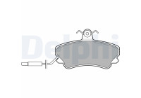 Brake Pad Set, disc brake LP822 Delphi