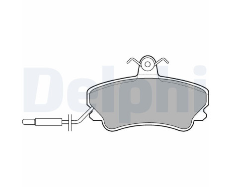 Brake Pad Set, disc brake LP822 Delphi