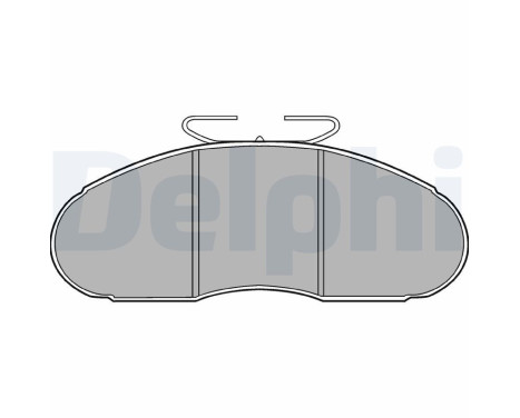 Brake Pad Set, disc brake LP828 Delphi