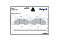 Brake Pad Set, disc brake LP828 Delphi