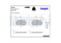 Brake Pad Set, disc brake LP836 Delphi