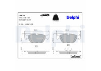 Brake Pad Set, disc brake LP839 Delphi