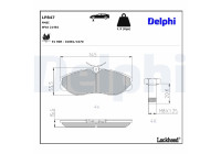 Brake Pad Set, disc brake LP847 Delphi