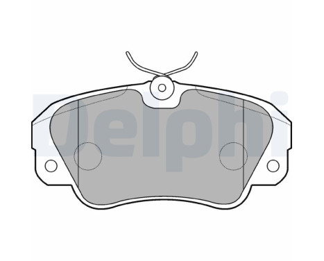 Brake Pad Set, disc brake LP848 Delphi