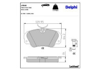 Brake Pad Set, disc brake LP848 Delphi