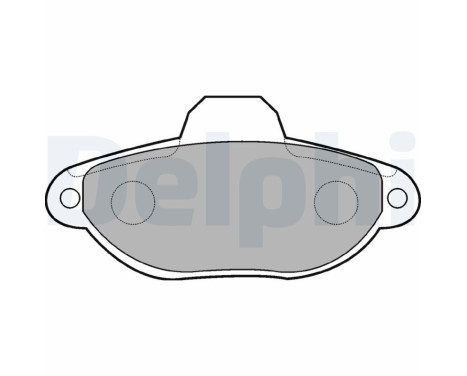 Brake Pad Set, disc brake LP851 Delphi