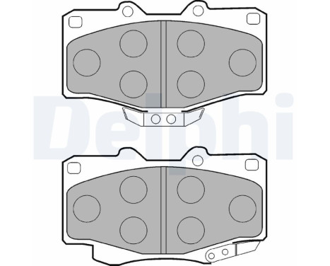 Brake Pad Set, disc brake LP854 Delphi