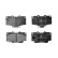 Brake Pad Set, disc brake LP854 Delphi, Thumbnail 3