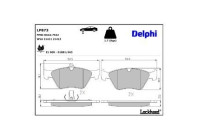 Brake Pad Set, disc brake LP873 Delphi
