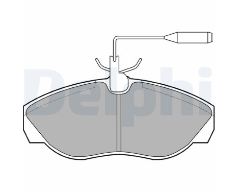 Brake Pad Set, disc brake LP877 Delphi