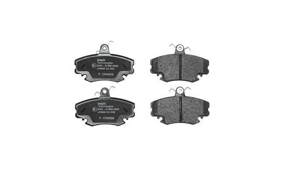 Brake Pad Set, disc brake LP885 Delphi, Image 3