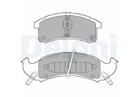 Brake Pad Set, disc brake LP897 Delphi