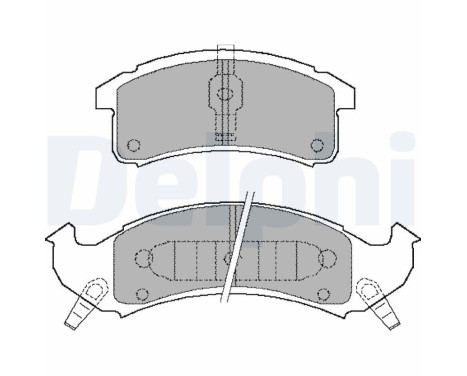 Brake Pad Set, disc brake LP897 Delphi