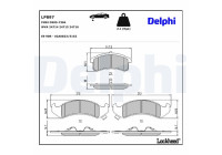 Brake Pad Set, disc brake LP897 Delphi