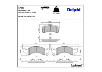 Brake Pad Set, disc brake LP897 Delphi