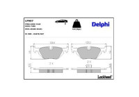 Brake Pad Set, disc brake LP907 Delphi