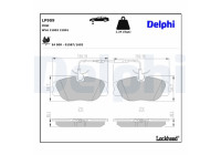 Brake Pad Set, disc brake LP909 Delphi