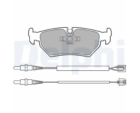 Brake Pad Set, disc brake LP910 Delphi