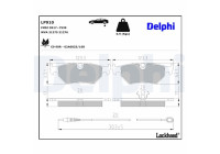 Brake Pad Set, disc brake LP910 Delphi