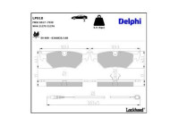 Brake Pad Set, disc brake LP910 Delphi