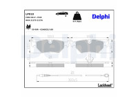 Brake Pad Set, disc brake LP910 Delphi