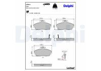 Brake Pad Set, disc brake LP911 Delphi