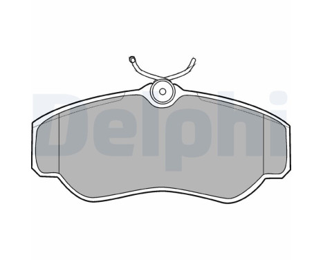 Brake Pad Set, disc brake LP913 Delphi