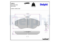 Brake Pad Set, disc brake LP913 Delphi