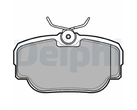 Brake pad set, disc brake LP914 Delphi