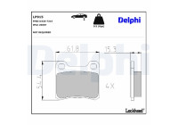 Brake Pad Set, disc brake LP915 Delphi