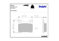 Brake Pad Set, disc brake LP915 Delphi